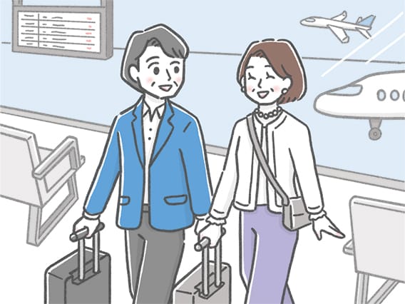 資産づくりのイラスト